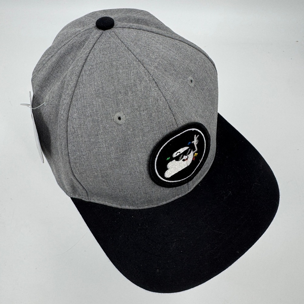 Google Cloud Snapback Hat Grey Black Wool Blend F… - image 2